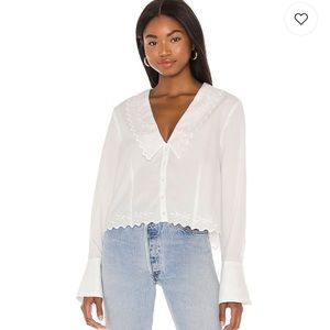 Free People Janie Button Down Top